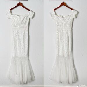 Dress The Population Off The Shoulder Sequin Dress